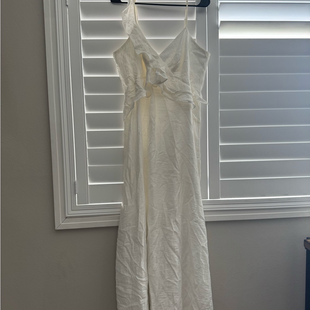 White Express Maxi Dress - Size Large